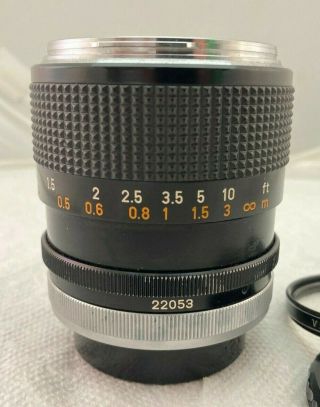 RARE Canon FD 35mm F2 Wide Angle Lens FD Mount lens w/caps & filter,  EXC, 3