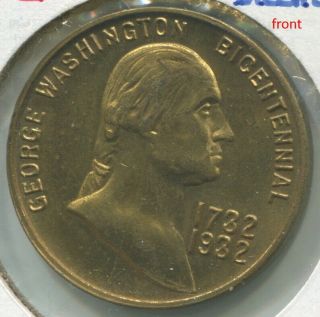 M316 George Washington Bicentennial 1932 Wakefield,  Rare Chimney Smoke Medal