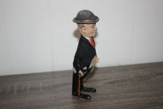 Antique Rare SCHUCO CHARLIE CHAPLIN Tin Wind Up Hand Painted Toy 4