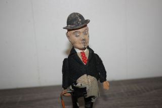 Antique Rare SCHUCO CHARLIE CHAPLIN Tin Wind Up Hand Painted Toy 5