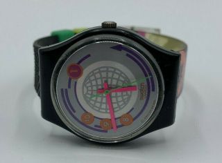 Vintage 1992 Swatch Watch " Ean Code " Gents