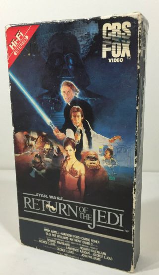 Star Wars Return Of The Jedi [vhs,  Movie] Cbs Fox Uncut Edition Rare Oop