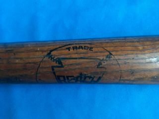 GORGEOUS late 19th flat end Reach baseball bat,  red ring,  VG cond.  rare. 5