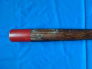 GORGEOUS late 19th flat end Reach baseball bat,  red ring,  VG cond.  rare. 6