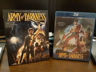 Evil Dead Army Of Darkness Scream Factory Blu - Ray With Rare Oop Slipcover