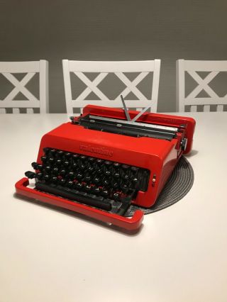 Rare Retro Olivetti Valentine S Typewriter Schreibmaschine Máquina de Escrever 2