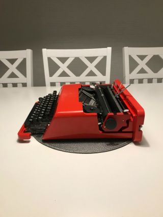 Rare Retro Olivetti Valentine S Typewriter Schreibmaschine Máquina de Escrever 3