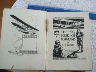 Rare 1st Ed.  1928.  The Big Book Of Aeroplanes By G.  G.  Jackson (ox Uni Press.  H/b)