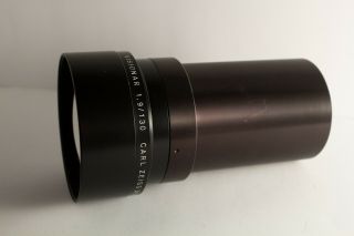Rare Carl Zeiss Jena Visionar F/1.  9 130mm Fast Projection Lens Bokeh Cine