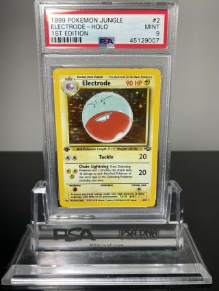 1999 Pokemon Electrode Jungle Holo Psa 9 1st Edition Rare 2