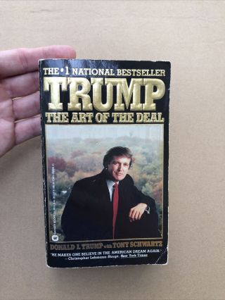 Signed President Donald Trump: The Art Of The Deal 1987 Rare Autographed Potus
