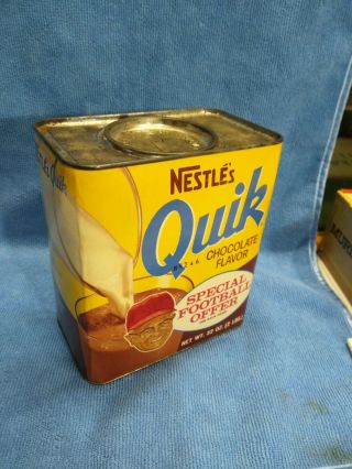 (( (rare Coach Vince Lombardi Vintage Nestle Quik 1969 Tin,  Green Bay Packers)) )