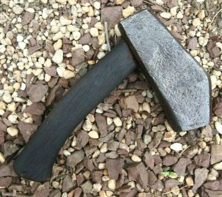 Rare 5.  5lb Antique " File Maker " Cutler Dog Head Vintage Blacksmith Anvil Hammer