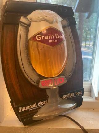 Grain Belt Bubbler Beer Light Brewery Sign Minneapolis Brewing Co Rare