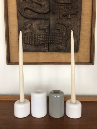 Incredible Mid Centruy Modern Vintage Candle Holders 70’s Space Age 2