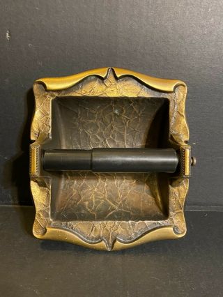 Antique Brass Amerock Carriage House Recessed Toilet Paper Holder