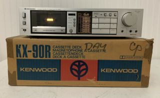 Vintage Kenwood Kx 90r Stereo Cassette Deck In Rare