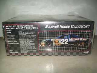 Vintage 1991 AMT Maxwell House Ford Thunderbird Model Car Kit.  Box.  1/25.  NR 2