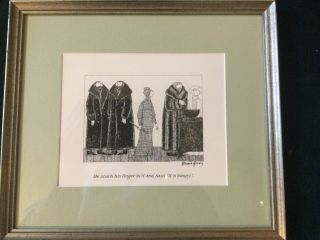 Rare Edward Gorey Signed The Water Flowers Print