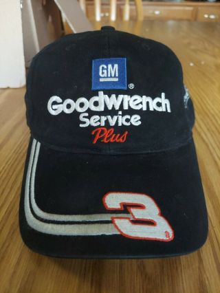 Dale Earnhardt Sr.  Rare Gm Goodwrench Service Hat,  Chase Auth Snap Back