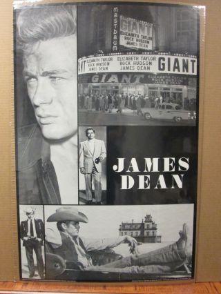 Vintage James Dean Giant 1990 Poster 7266