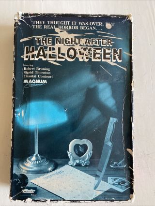 The Night After Halloween Rare Horror Big Box Vhs One More Minute Drama Thriller