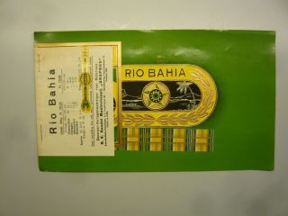 Antiques Cigar Box Labels (inner - Outer) Set Rio Bahia.  Very Rare