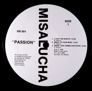 Misalucha - Passion Ep Rare Private Synth Modern Boogie Freestyle 