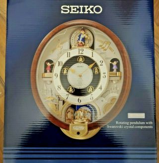 Seiko RARE Special Edition Melodies in Motion Clock 8 Beatles Melodies QXM134BRH 3