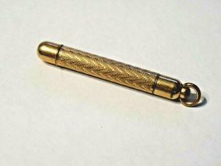 Antique Gold Tone Propelling Pencil Piece Of History