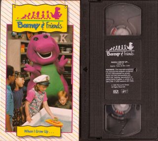 Barney And Friends When I Grow Up Vhs 1992 Vintage Rare Time Life Lyons