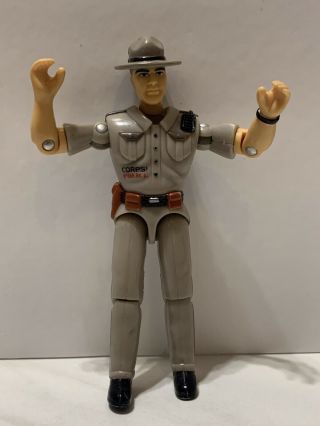 Lanard Corps 1999 Police Officer Highway Patrol 3.  75in Rare Like Gi Joe