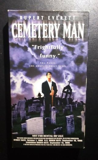 Cemetery Man (vhs,  1996) Rare Horror Cult B - Movie Classic