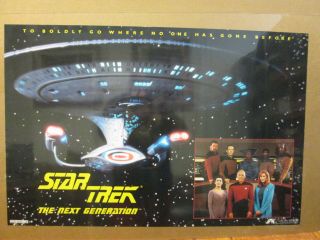 Vintage 1992 Star Trek The Next Generation Series Poster 8842