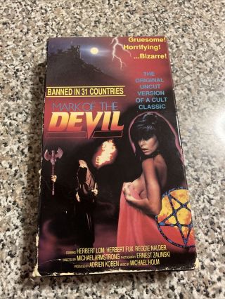 Mark Of The Devil Vhs Rare Release Cult Classic Horror Banned Sov Crazy