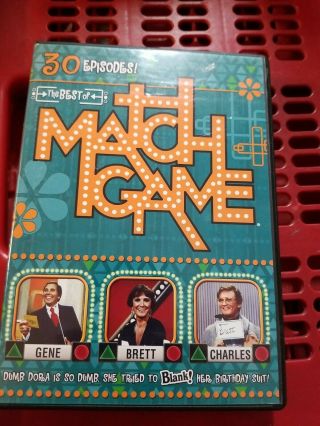 Best Of Match Game: 30 Episodes 4 Disc Set In Rare Out Of Print