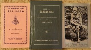 3 Books About Sai Baba Saint Of Shirdi Indian Master His Life And Teachings Rare