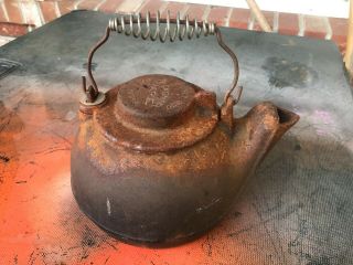 Antique Wagner Ware Sidney Ohio Cast Iron Kettle