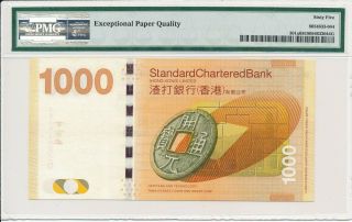 Standard Chartered Bank Hong Kong $1000 2010 Rare date PMG 65EPQ 3
