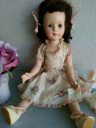 Vintage Sweet Sue American Character 18 " Walker Doll,  Brunette 1950s