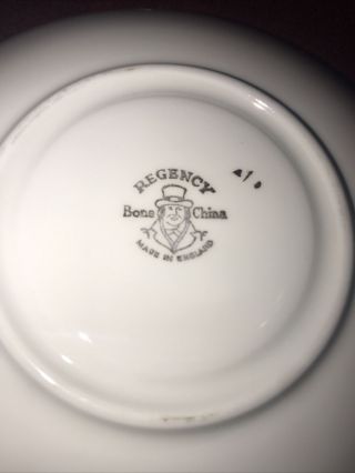 Regency Bone China Tally Ho Fox Hunt Tea Cup and Saucer Set Made In England 3