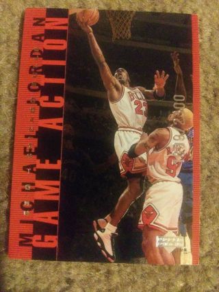 Michael Jordan 1998 - 1999 Upper Deck Game Action 1899/2300 Rare Hof