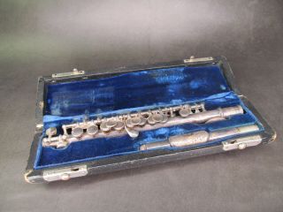 Antique Bundy Piccolo In Case - Needs Work