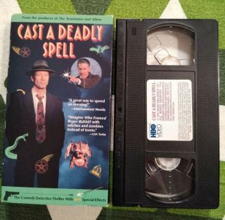 Cast A Deadly Spell Vhs Horror Mystery Fred Ward Julianne Moore 1991 Rare