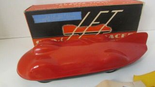 Rare 1947 Gad Jet Racer Tether Car Hot Rod With Paperwork & Box