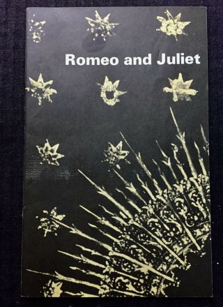 Unique Rare Christopher Walken Vtg Stratford Theatre Program Romeo & Juliet 1968