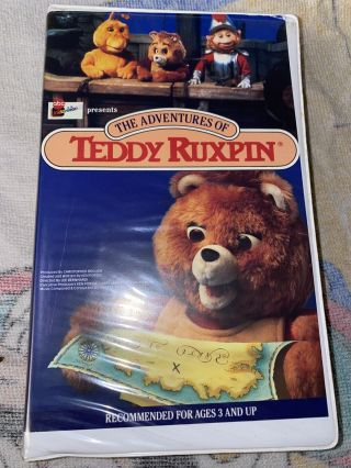 The Adventures Of Teddy Ruxpin (rare Clamshell) Vhs 1986 Live Action Kids Show