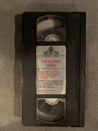 The Horror Show (VHS,  1989) Horror Rare 3