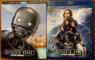 Rogue One A Star Wars Story 3 Disc Set Blu Ray Rare Walmart Exclusive Slipover