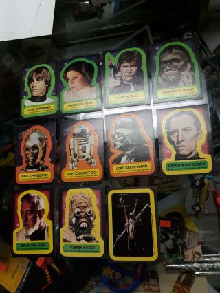 Rare 1977 Star Wars Series 1 - 5 Complete Set 330 Cards 55 Stickers Vg - Ex